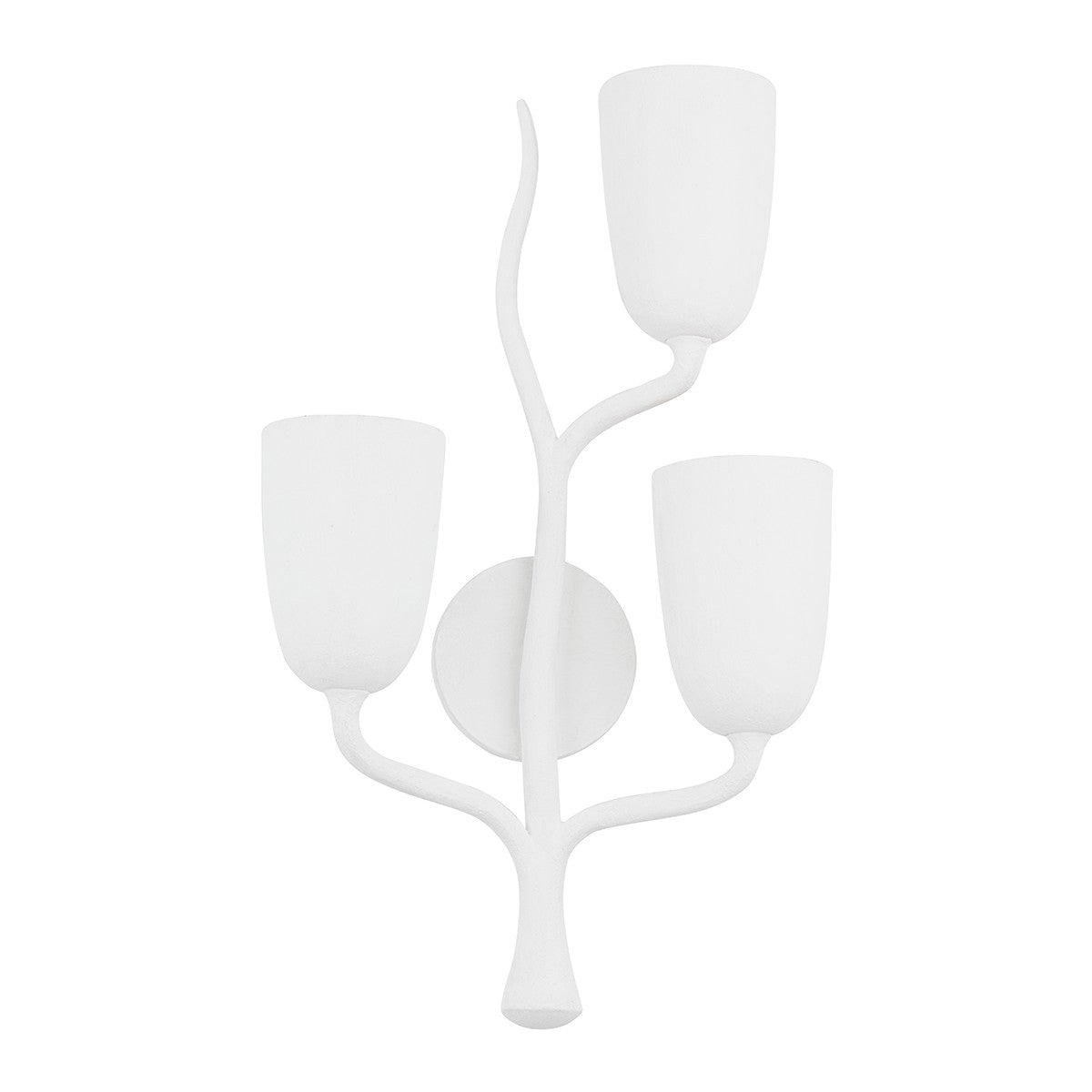 Hudson Valley - 5003-R-WP - Three Light Wall Sconce - Vine - White Plaster