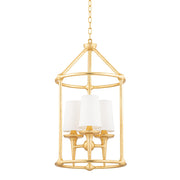 Hudson Valley - 6617-GL - Three Light Lantern - Torch - Gold Leaf
