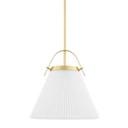 Hudson Valley - 9616-AGB - One Light Pendant - Aldridge - Aged Brass