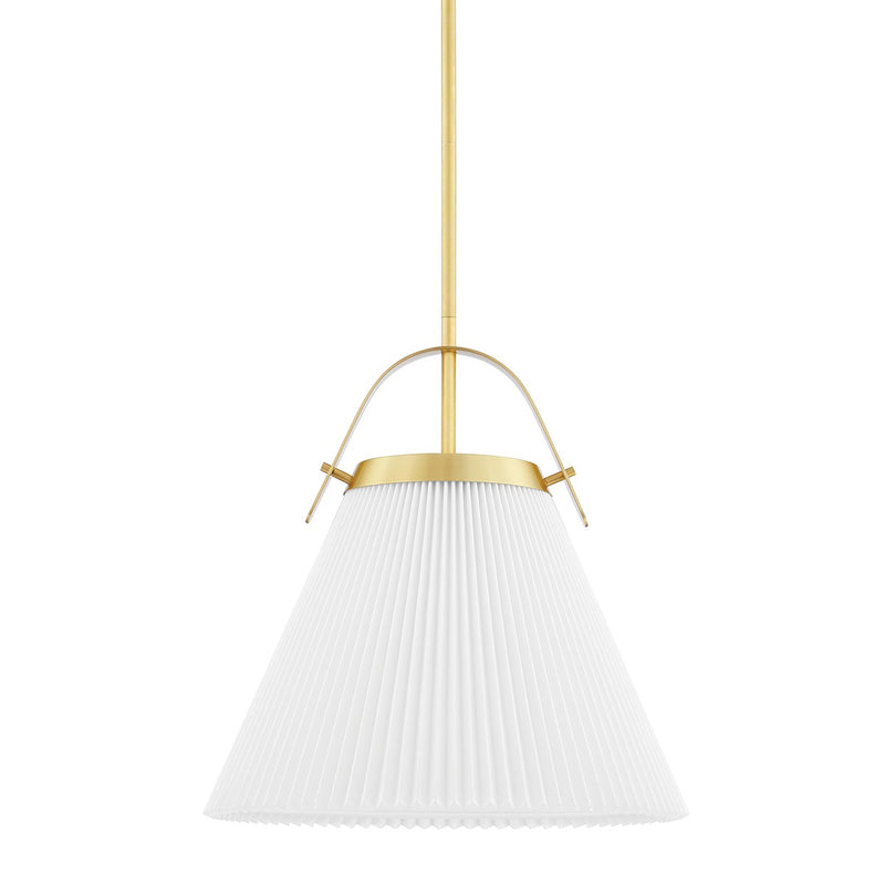 Hudson Valley - 9616-AGB - One Light Pendant - Aldridge - Aged Brass