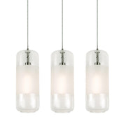 AFX Lighting - HRP06MBSNCLLNR3 - Three Light Pendant - Hermosa - Satin Nickel