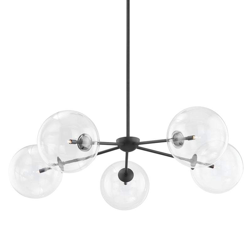 Troy Lighting - F8205-SBK - Five Light Chandelier - Madrid - Soft Black