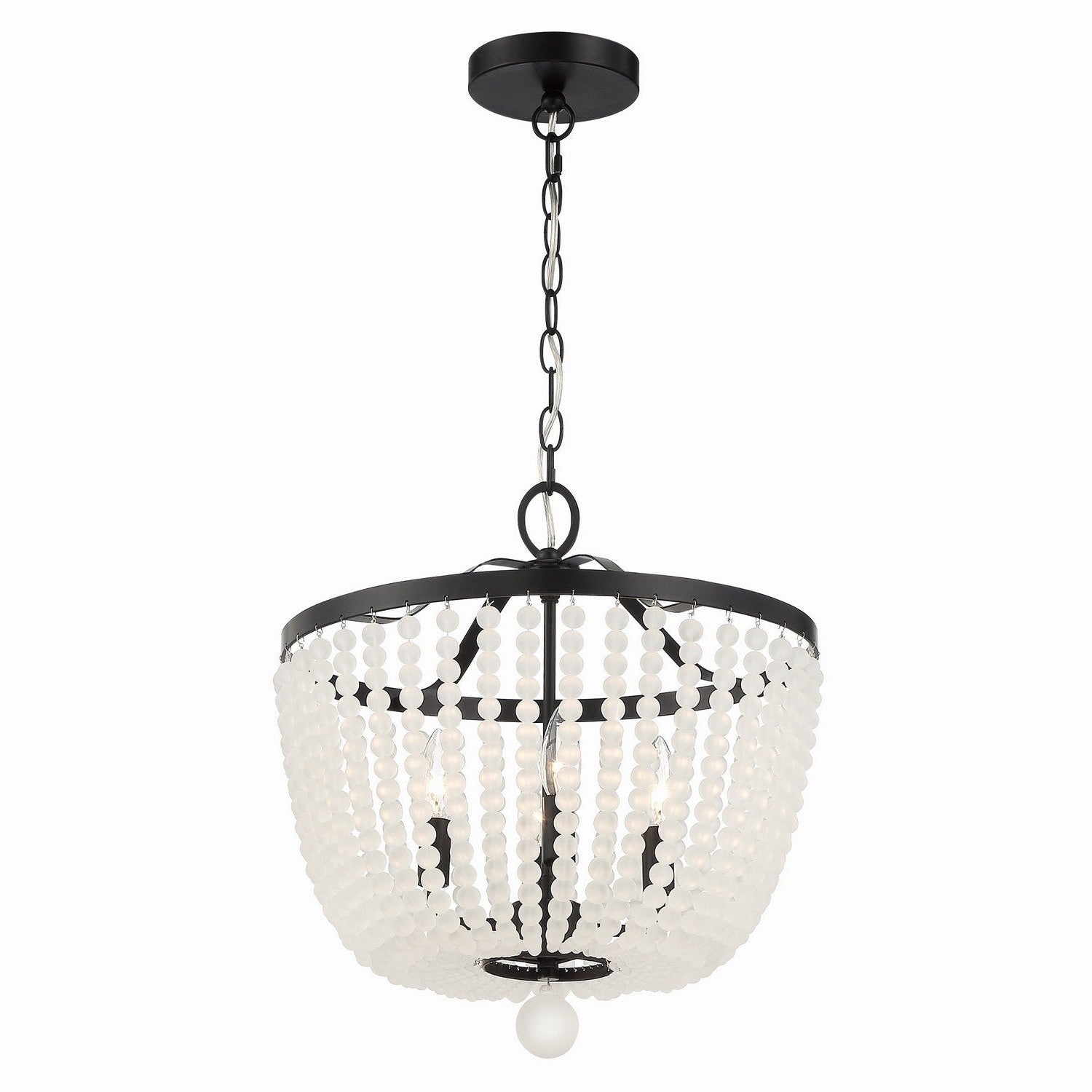 Crystorama - 604-MK-FR - Four Light Chandelier - Rylee - Matte Black