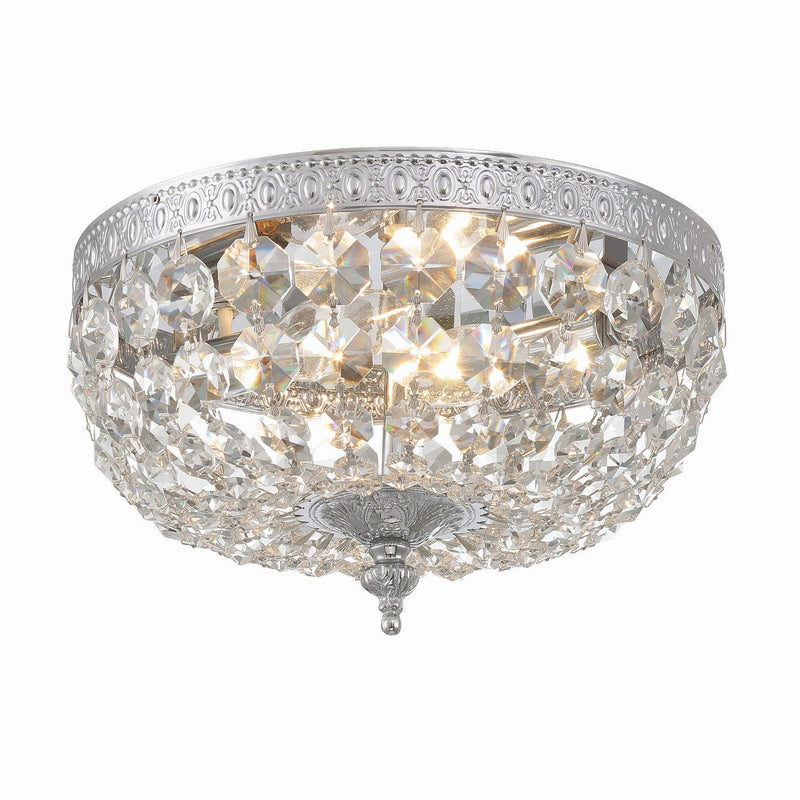 Crystorama - 710-CH-CL-I - Two Light Flush Mount - Ceiling Mount - Polished Chrome