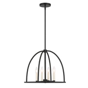Crystorama - ABB-3004-BK - Four Light Chandelier - Abbott - Black