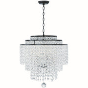 Crystorama - GAB-B7305-MK - Six Light Chandelier - Gabrielle - Matte Black