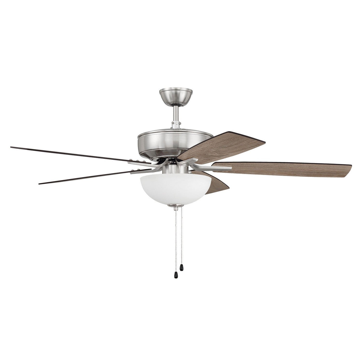 Craftmade - P211BNK5-52DWGWN - 52" Ceiling Fan - Pro Plus 211 - Brushed Polished Nickel