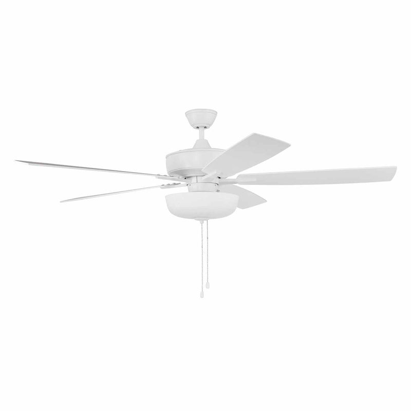 Craftmade - S111W5-60WWOK - 60"Ceiling Fan - Super Pro 111 - White