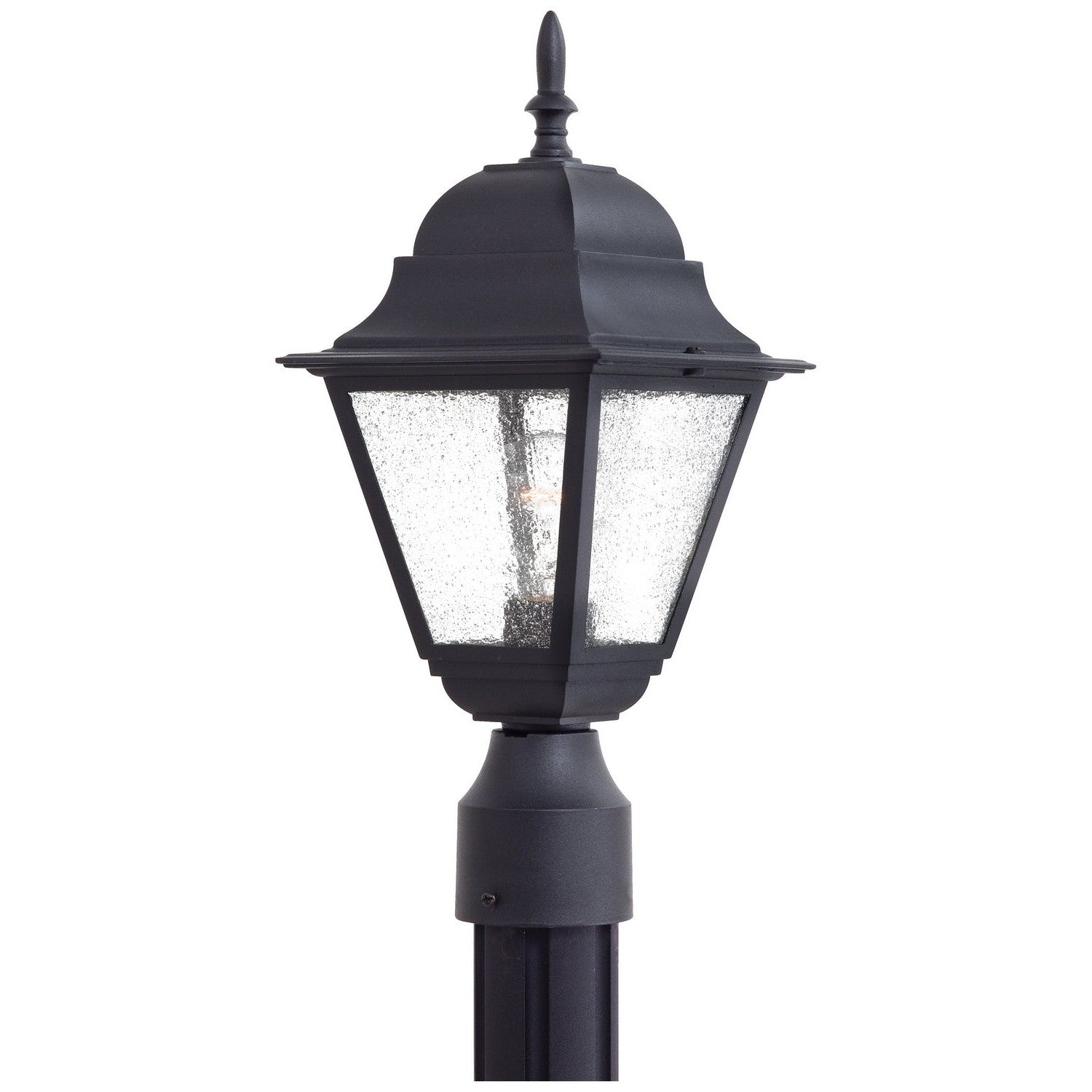 Minka-Lavery - 9066-66 - One Light Post Mount - Bay Hill - Coal