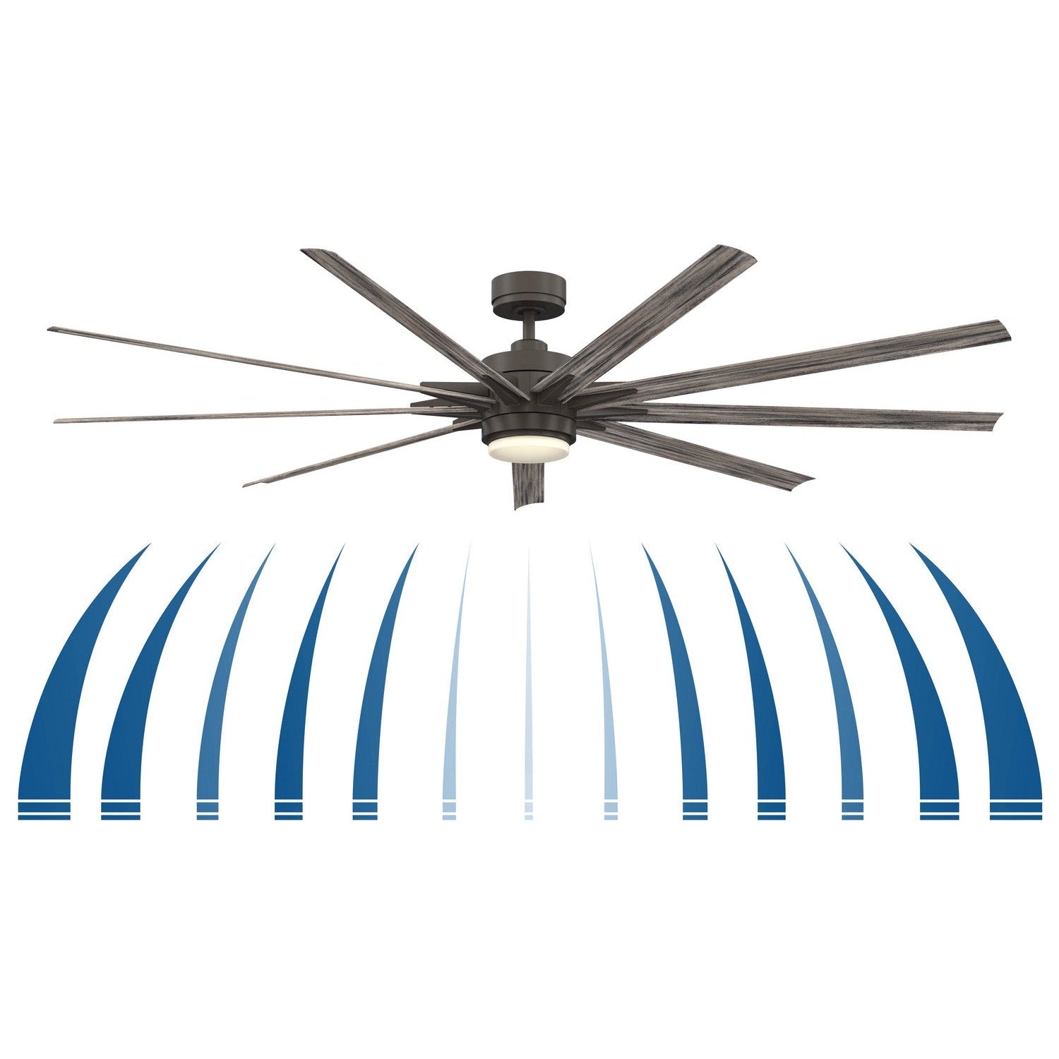 Fanimation - FPD8159GRW - 84"Ceiling Fan - Odyn 84 - Matte Greige