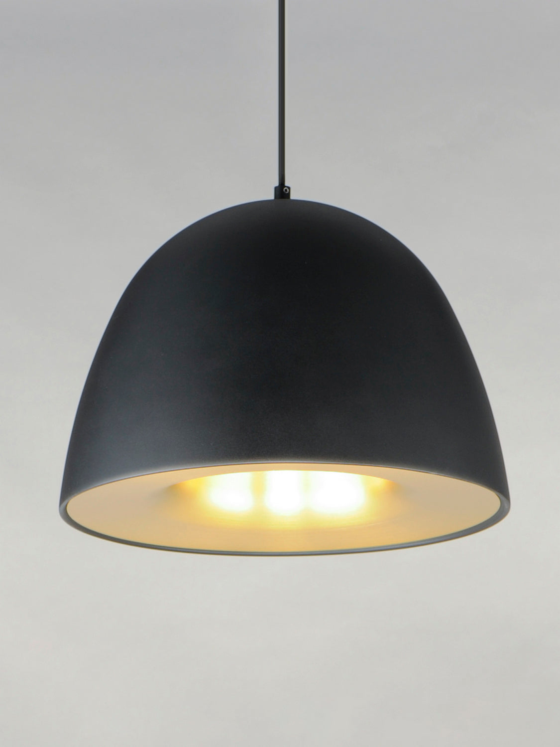 ET2 - E24914-BKSBR - LED Pendant - Fungo - Black / Satin Brass