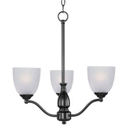 Maxim - 10064FTBK - Three Light Chandelier - Stefan - Black
