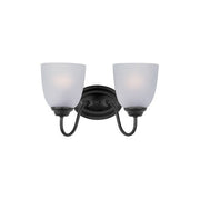 Maxim - 10072FTBK - Two Light Bath Vanity - Stefan - Black