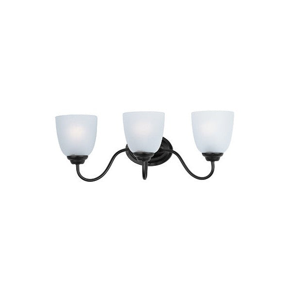 Maxim - 10073FTBK - Three Light Bath Vanity - Stefan - Black