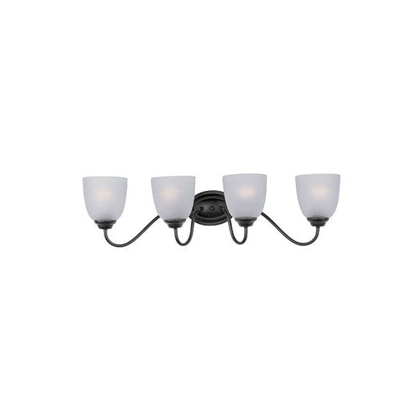 Maxim - 10074FTBK - Four Light Bath Vanity - Stefan - Black