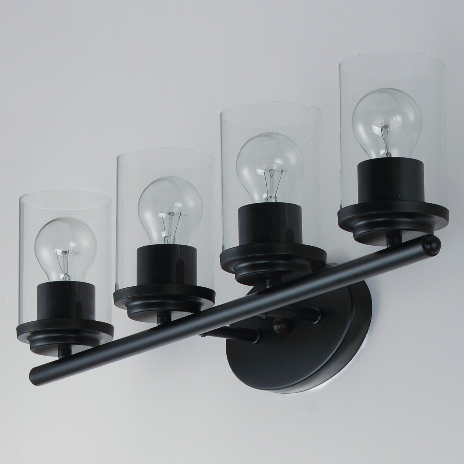 Maxim - 10214CLBK - Four Light Bath Vanity - Corona - Black