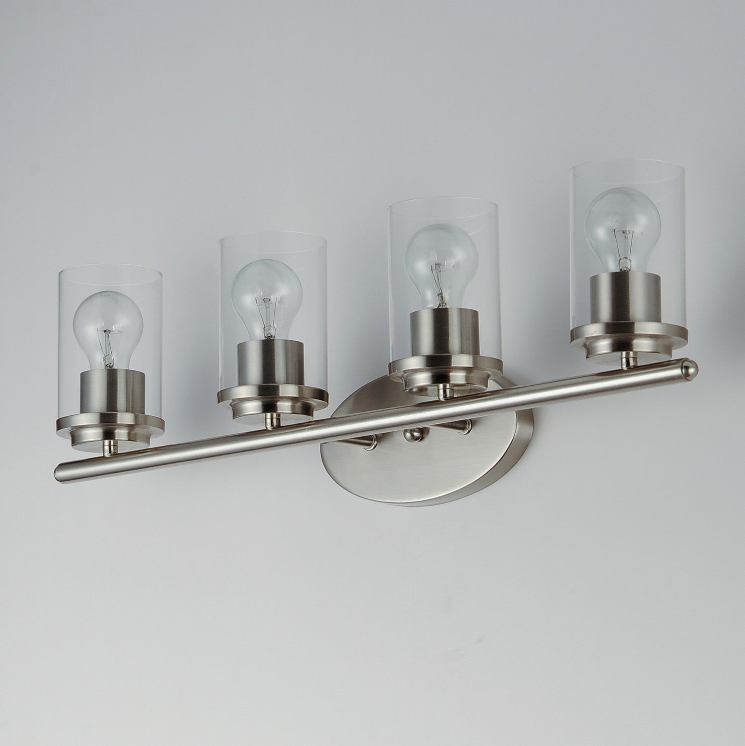Maxim - 10214CLSN - Four Light Bath Vanity - Corona - Satin Nickel