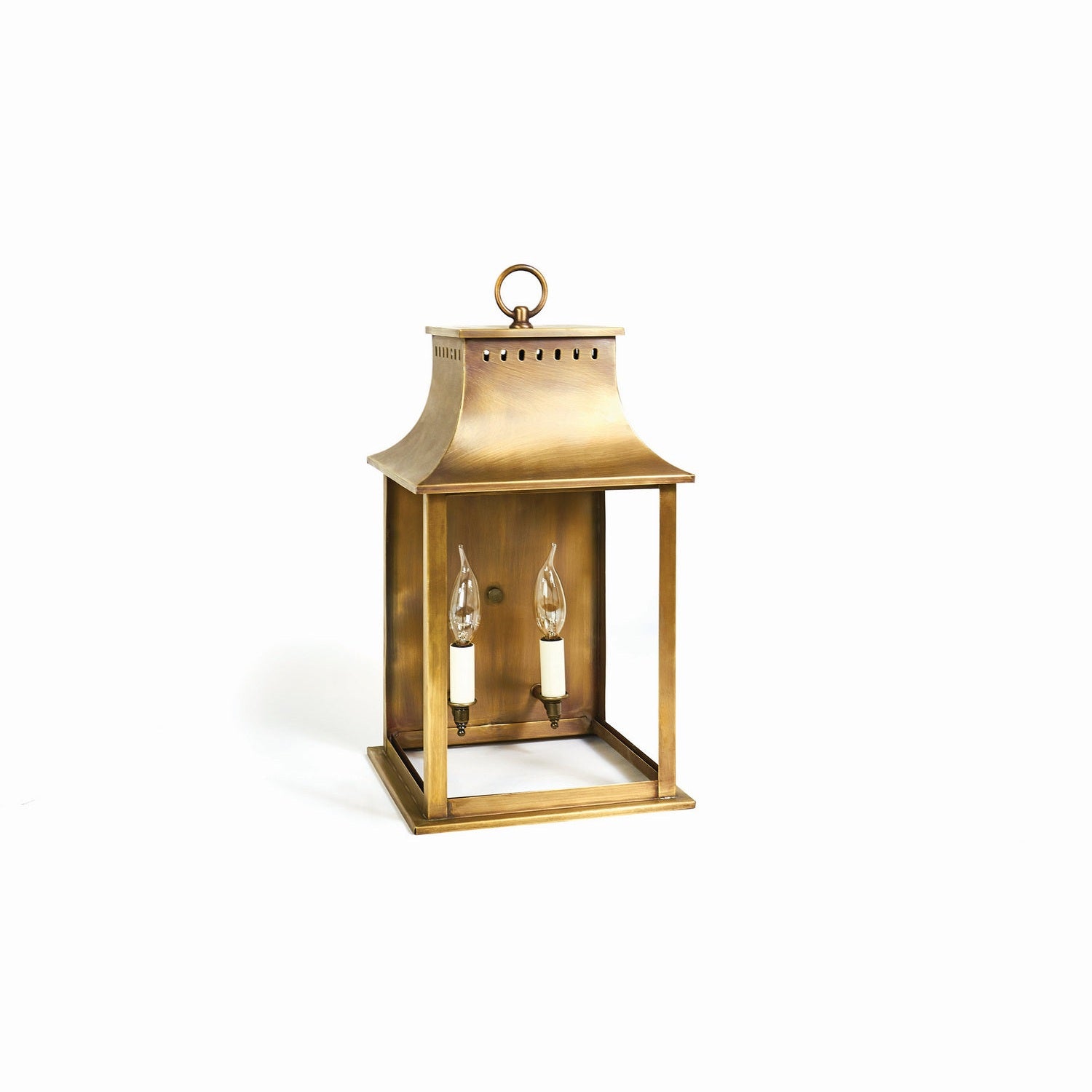 Northeast Lantern - 11321-AB-LT2-CLR - Two Light Wall Mount - Rockland - Antique Brass