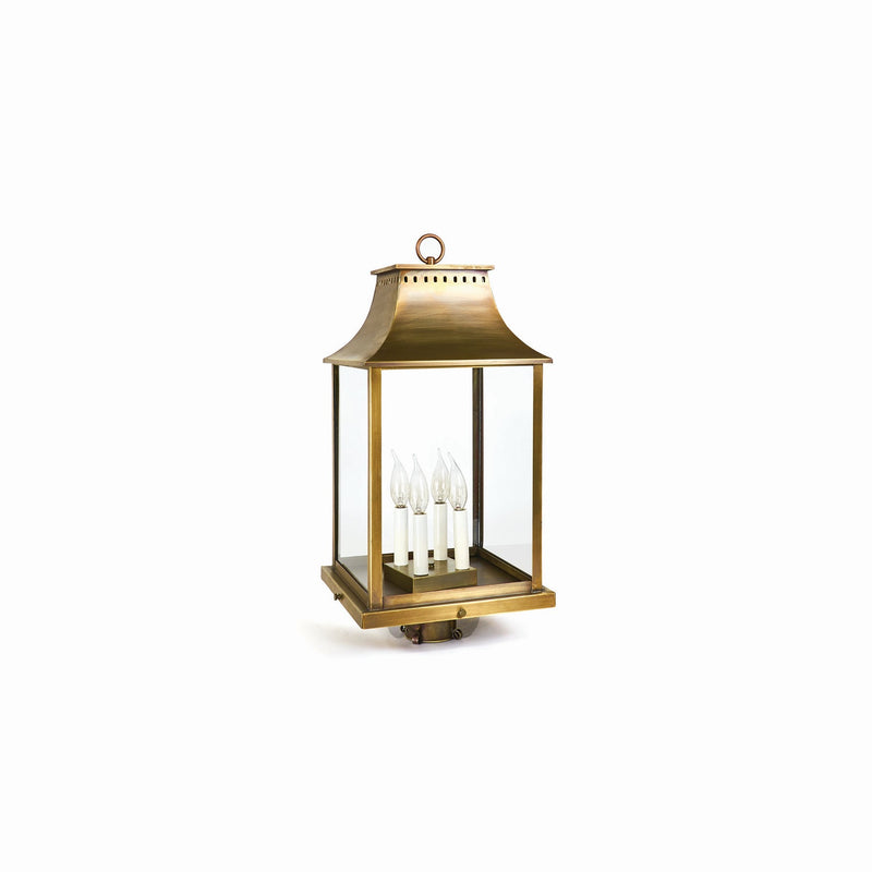 Northeast Lantern - 11333-AB-LT4-CLR - Four Light Post Mount - Rockland - Antique Brass