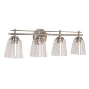 Craftmade - 19633BNK4 - Four Light Vanity - Drake - Brushed Polished Nickel