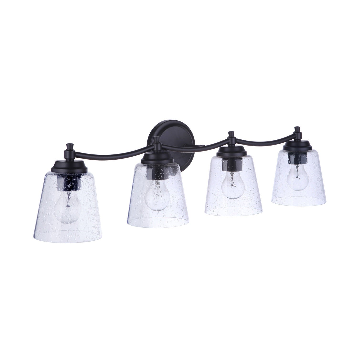 Craftmade - 50204-FB - Four Light Vanity - Tyler - Flat Black
