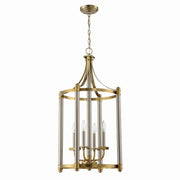Craftmade - 54834-BNKSB - Four Light Foyer Pendant - Stanza - Brushed Polished Nickel/Satin Brass