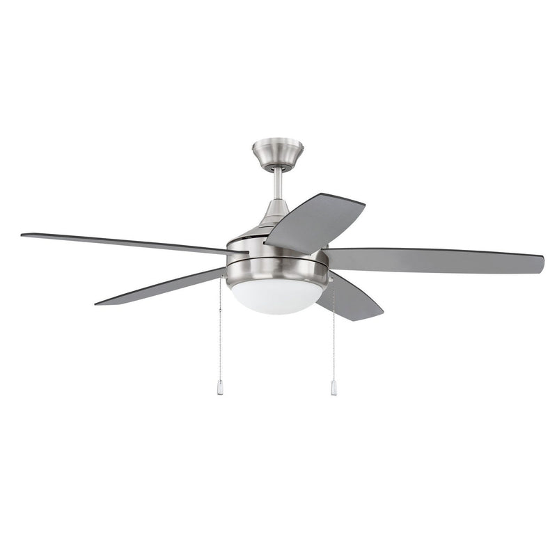 Craftmade - EPHA52BNK5-BNGW - 52" Ceiling Fan - Phaze Energy Star 5 - Brushed Polished Nickel