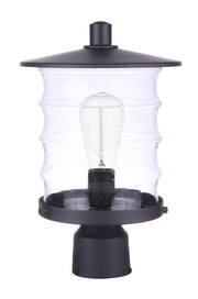 Craftmade - ZA3625-MN - One Light Outdoor Post Mount - Canon - Midnight