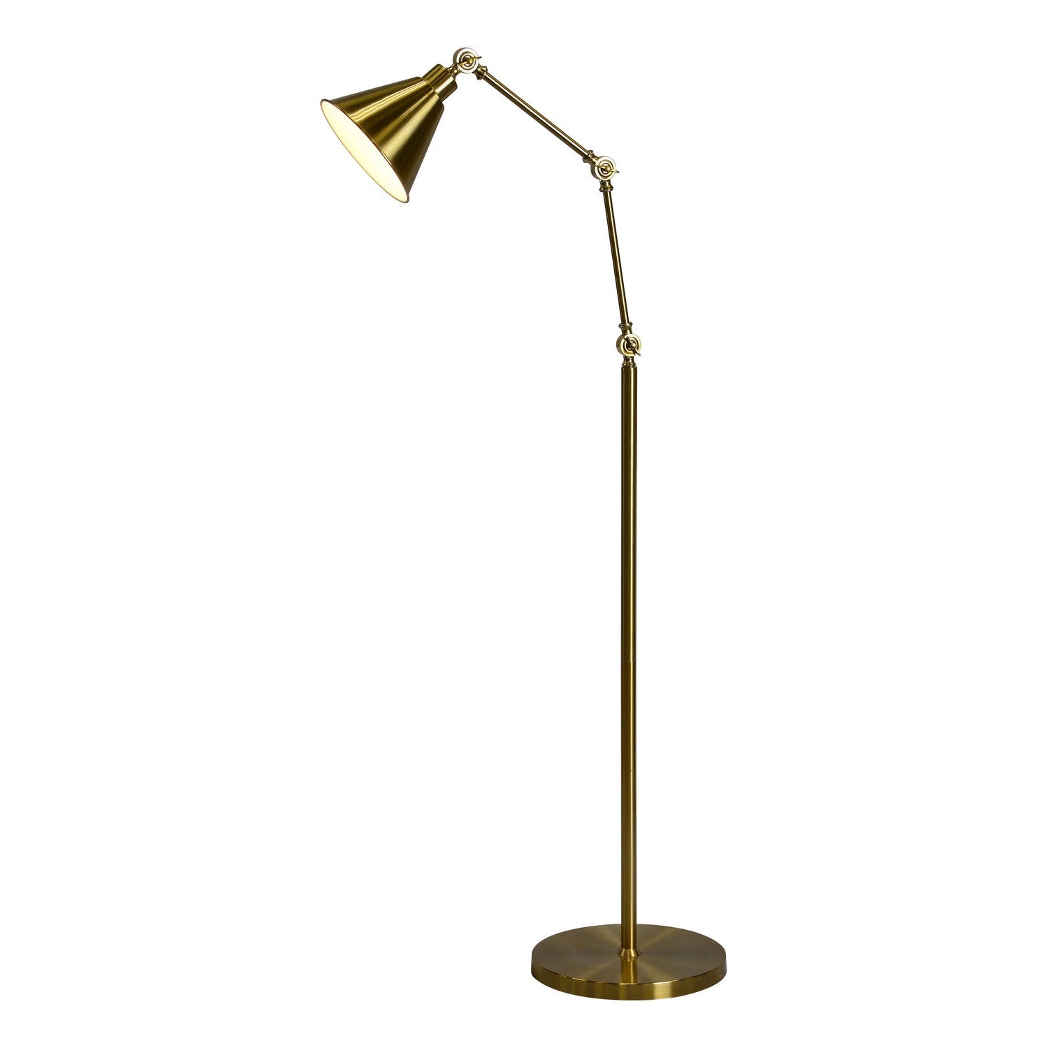 Forty West - 710167 - One Light Floor Lamp - Tim - Gold