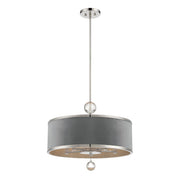 Metropolitan - N7325-613 - Five Light Pendant/Semi Flush Mount - Luxour - Polished Nickel
