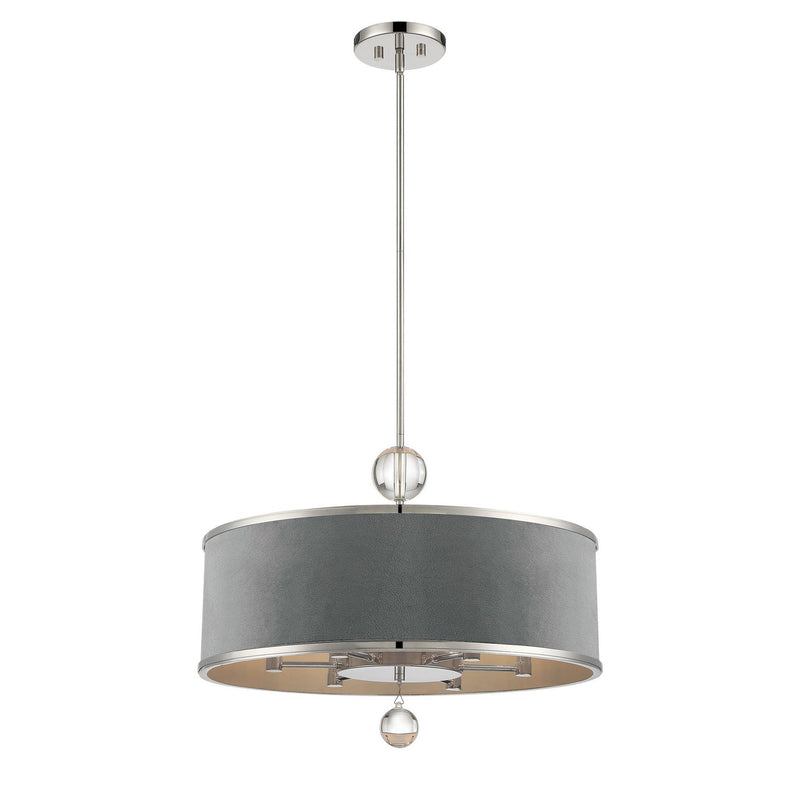Metropolitan - N7326-613 - Six Light Pendant - Luxour - Polished Nickel