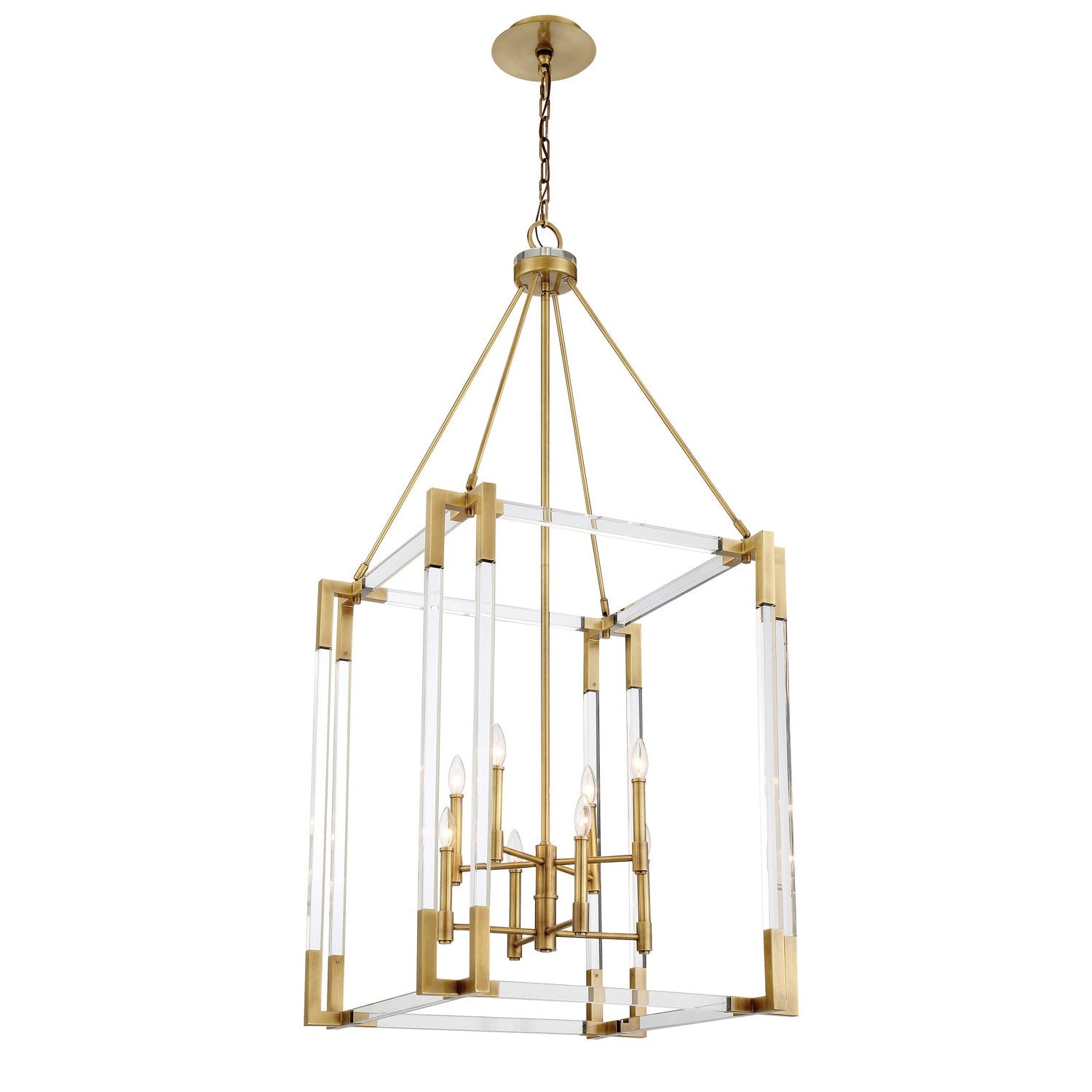 Metropolitan - N7357-790 - Eight Lights Pendant - Prima Vista - Aged Antique Brass