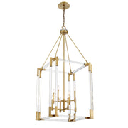 Metropolitan - N7357-790 - Eight Lights Pendant - Prima Vista - Aged Antique Brass
