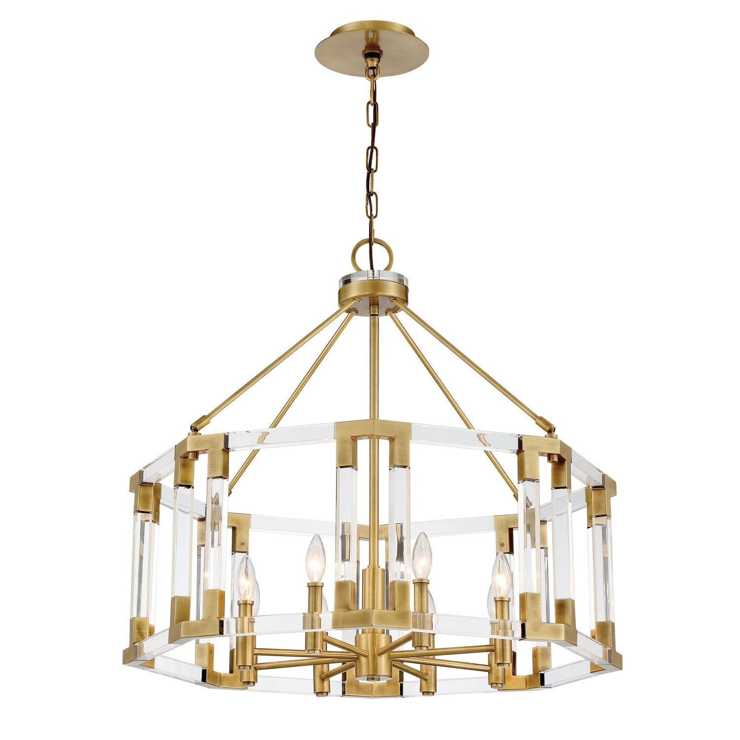 Metropolitan - N7358-790 - Eight Lights Chandelier - Prima Vista - Aged Antique Brass
