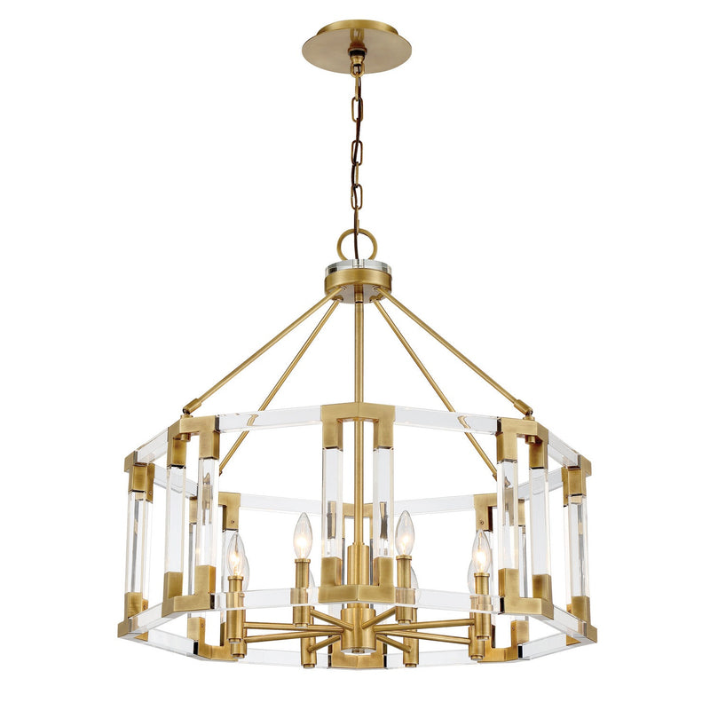 Metropolitan - N7358-790 - Eight Lights Chandelier - Prima Vista - Aged Antique Brass