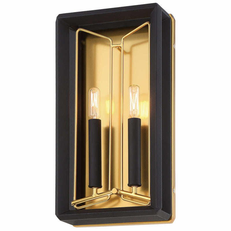 Metropolitan - N7852-707 - Two Light Wall Sconce - Sable Point - Sand Coal With Honey Gold Acce