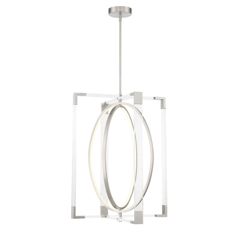 George Kovacs - P2266-084-L - LED Pendant - Double Take - Brushed Nickel