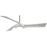 Minka Aire - F714L-BN/SL - 60"Ceiling Fan - Curl - Brushed Nickel With Silver Blades