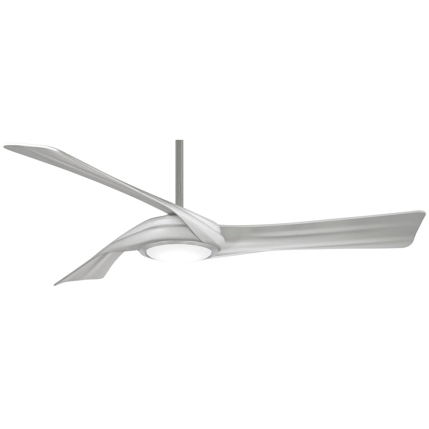 Minka Aire - F714L-BN/SL - 60"Ceiling Fan - Curl - Brushed Nickel With Silver Blades