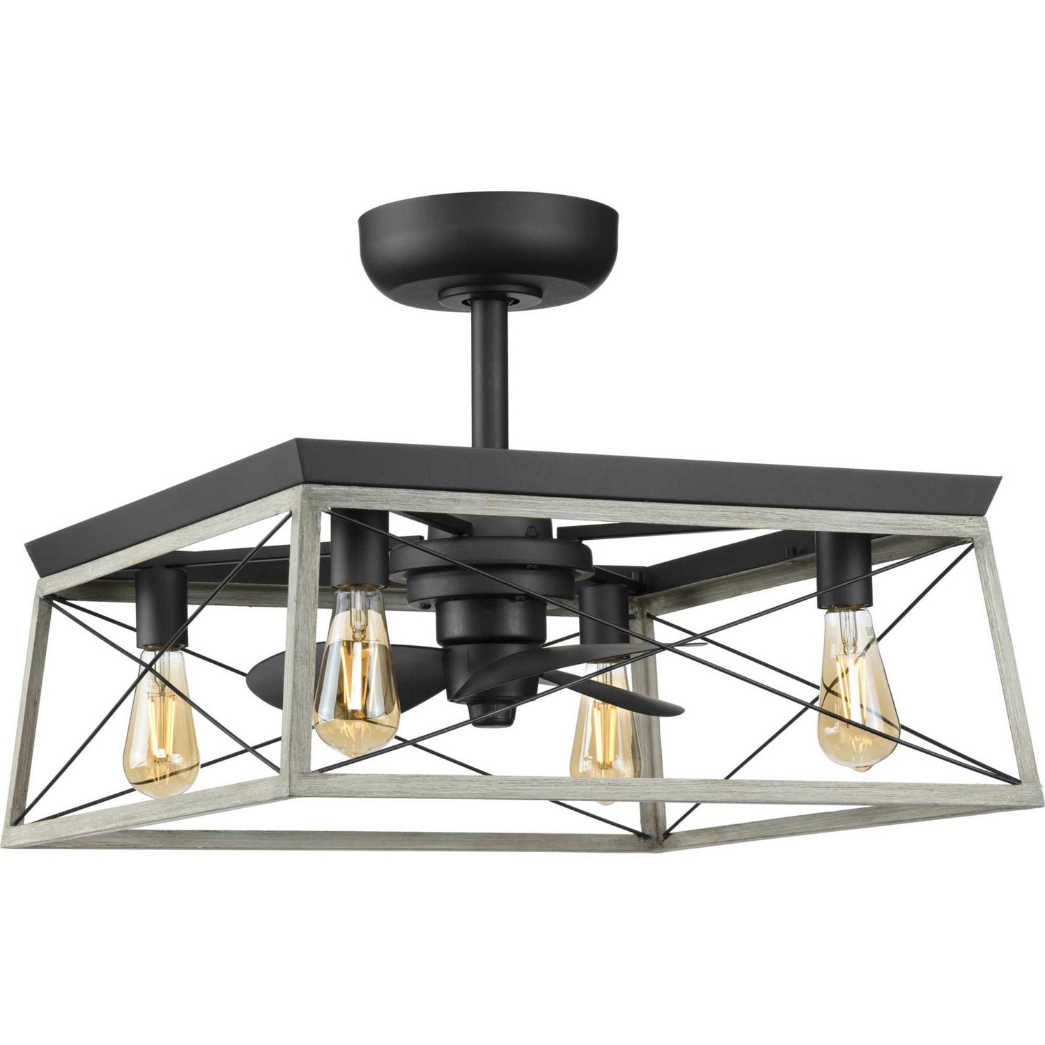 Progress Lighting - P250067-143-WB - 22"Ceiling Fan - Briarwood - Graphite