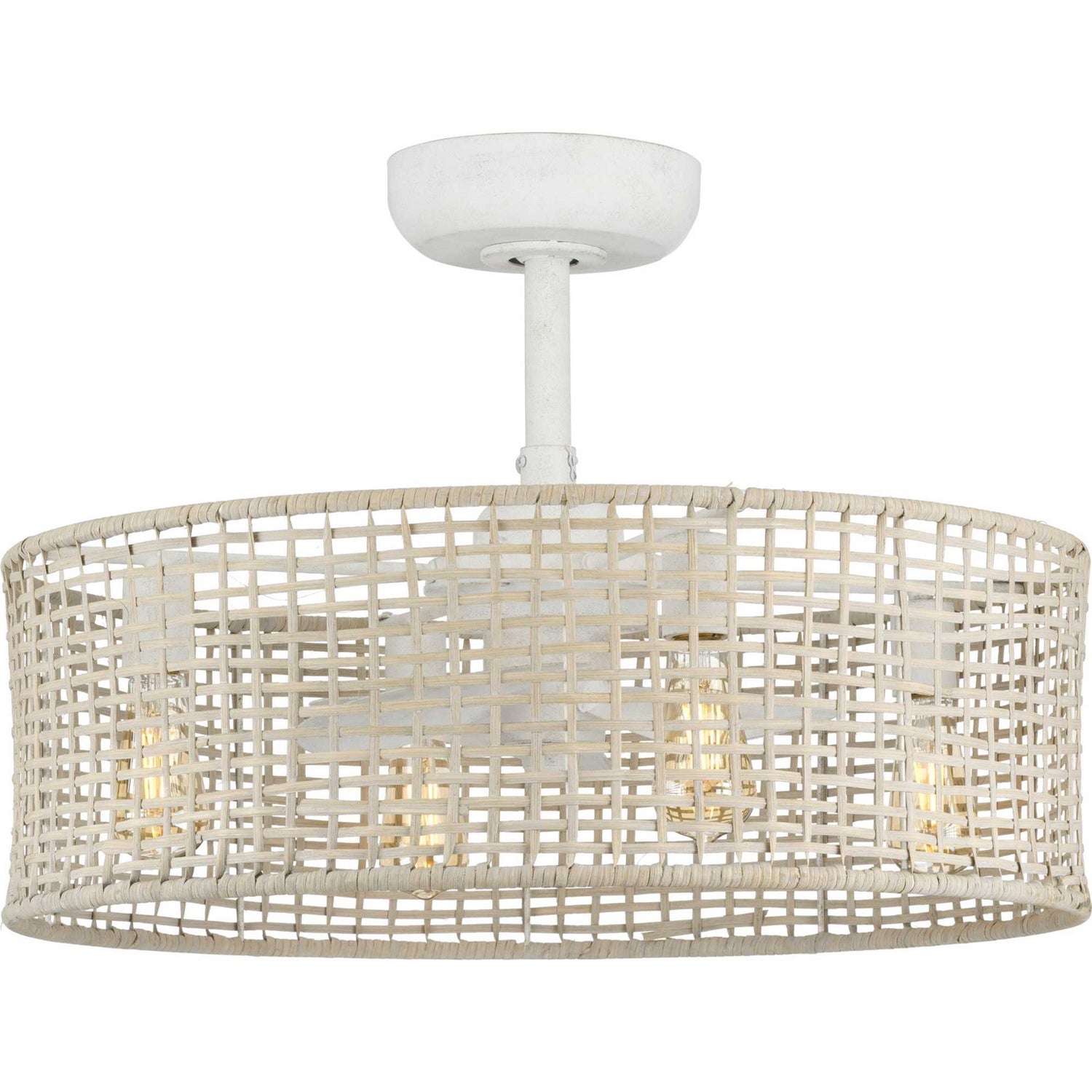 Progress Lighting - P250068-151-WB - 25"Ceiling Fan - Belva - Cottage White