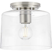 Progress Lighting - P350213-009 - One Light Flush Mount - Adley - Brushed Nickel
