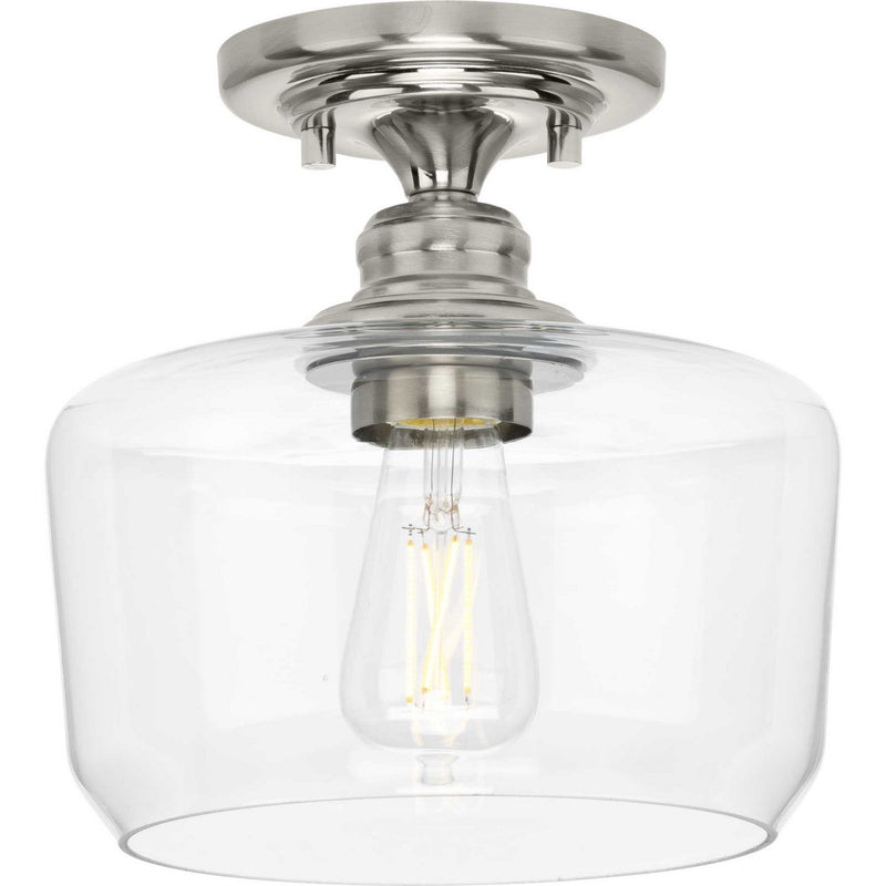 Progress Lighting - P350214-009 - One Light Flush Mount - Aiken - Brushed Nickel