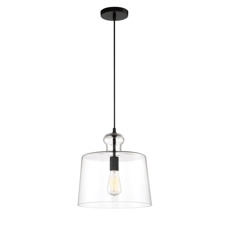 Minka-Lavery - 2336-66A - One Light Pendant - Clarity - Coal