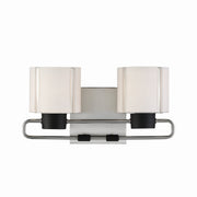 Minka-Lavery - 2462-691 - Two Light Bath - Waverly Plaza Bath - Coal With Brushed Nickel