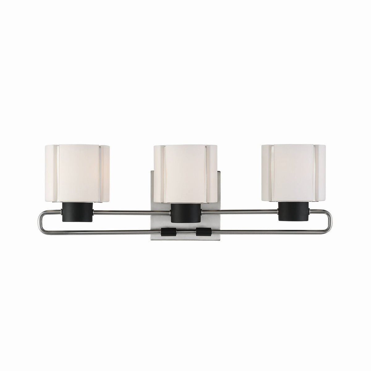Minka-Lavery - 2463-691 - Three Light Bath - Waverly Plaza Bath - Coal With Brushed Nickel