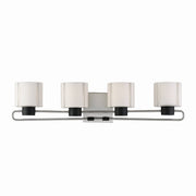 Minka-Lavery - 2464-691 - Four Light Bath - Waverly Plaza Bath - Coal With Brushed Nickel