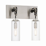 Minka-Lavery - 2892-691 - Two Light Bath - Pullman Junction - Coal With Brushed Nickel