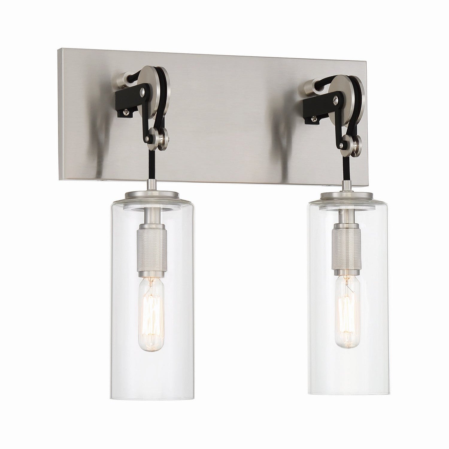 Minka-Lavery - 2892-691 - Two Light Bath - Pullman Junction - Coal With Brushed Nickel