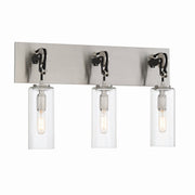 Minka-Lavery - 2893-691 - Three Light Bath - Pullman Junction - Coal With Brushed Nickel